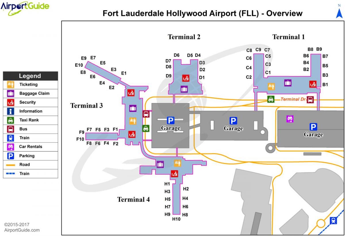 ft Lauderdale airport parking map