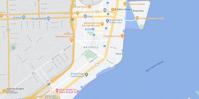 Map of Brickell Miami