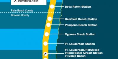 Miami TRI rail map