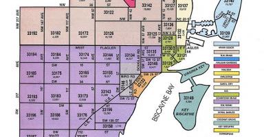 Miami Zip Codes Map Zip Code Map Miami - Miami Fl Zip Code Map (Florida - Usa)