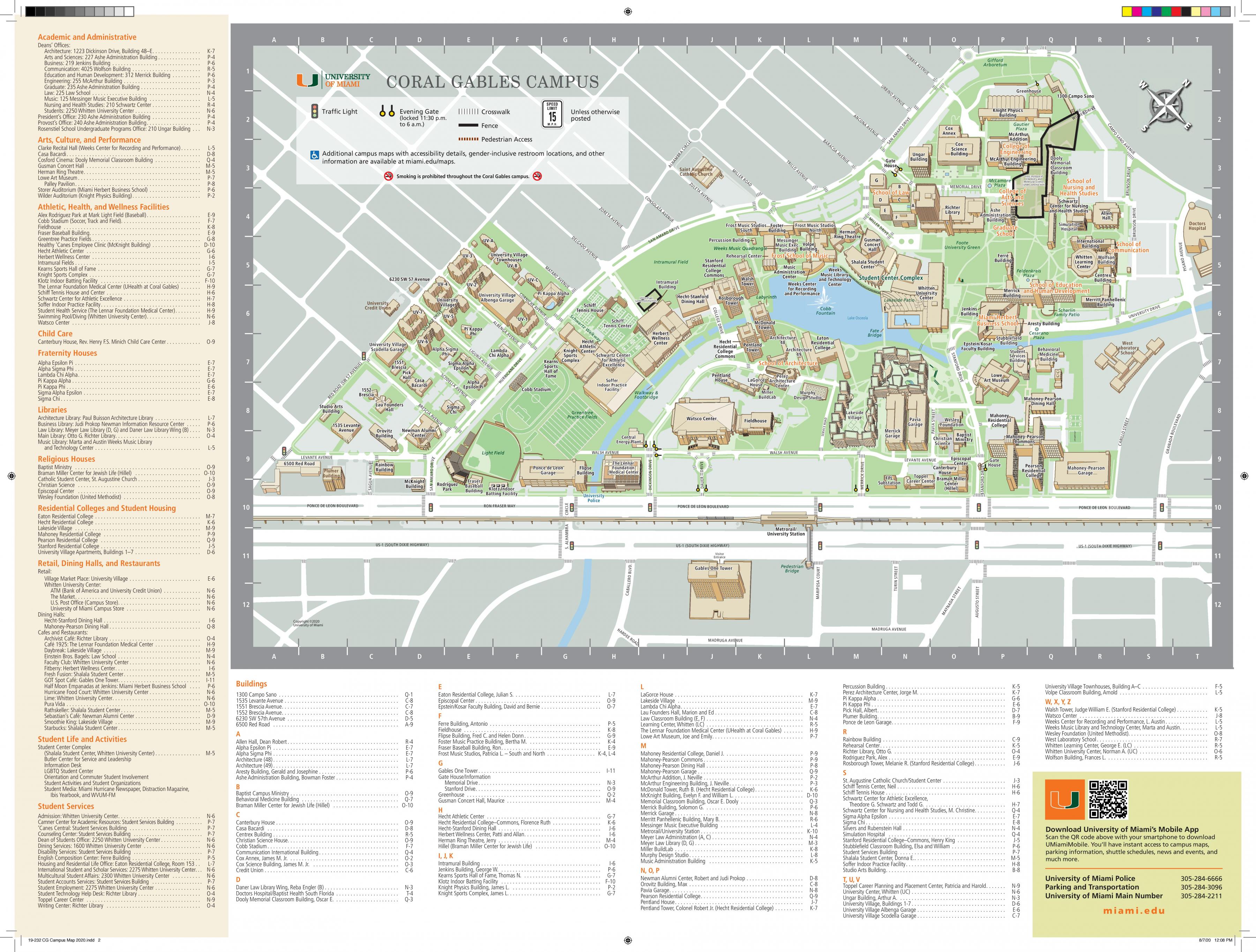 University Of De Campus Map