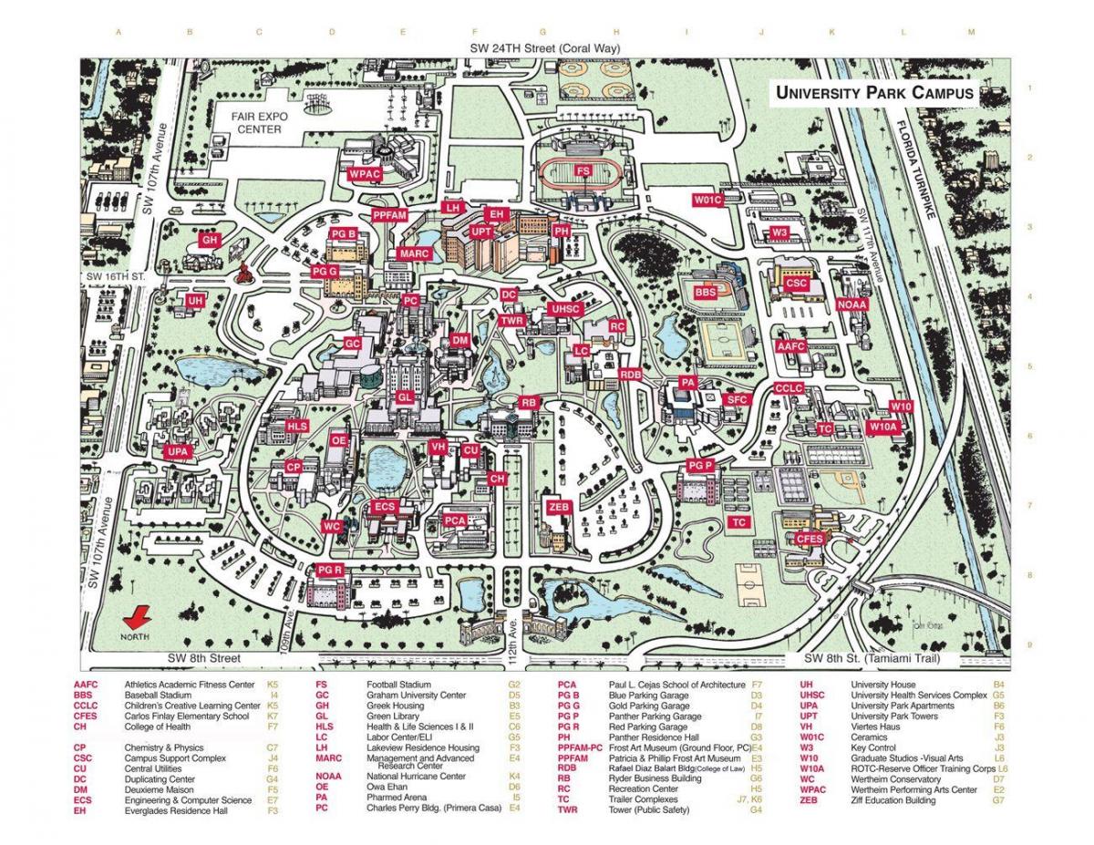 Florida International University map