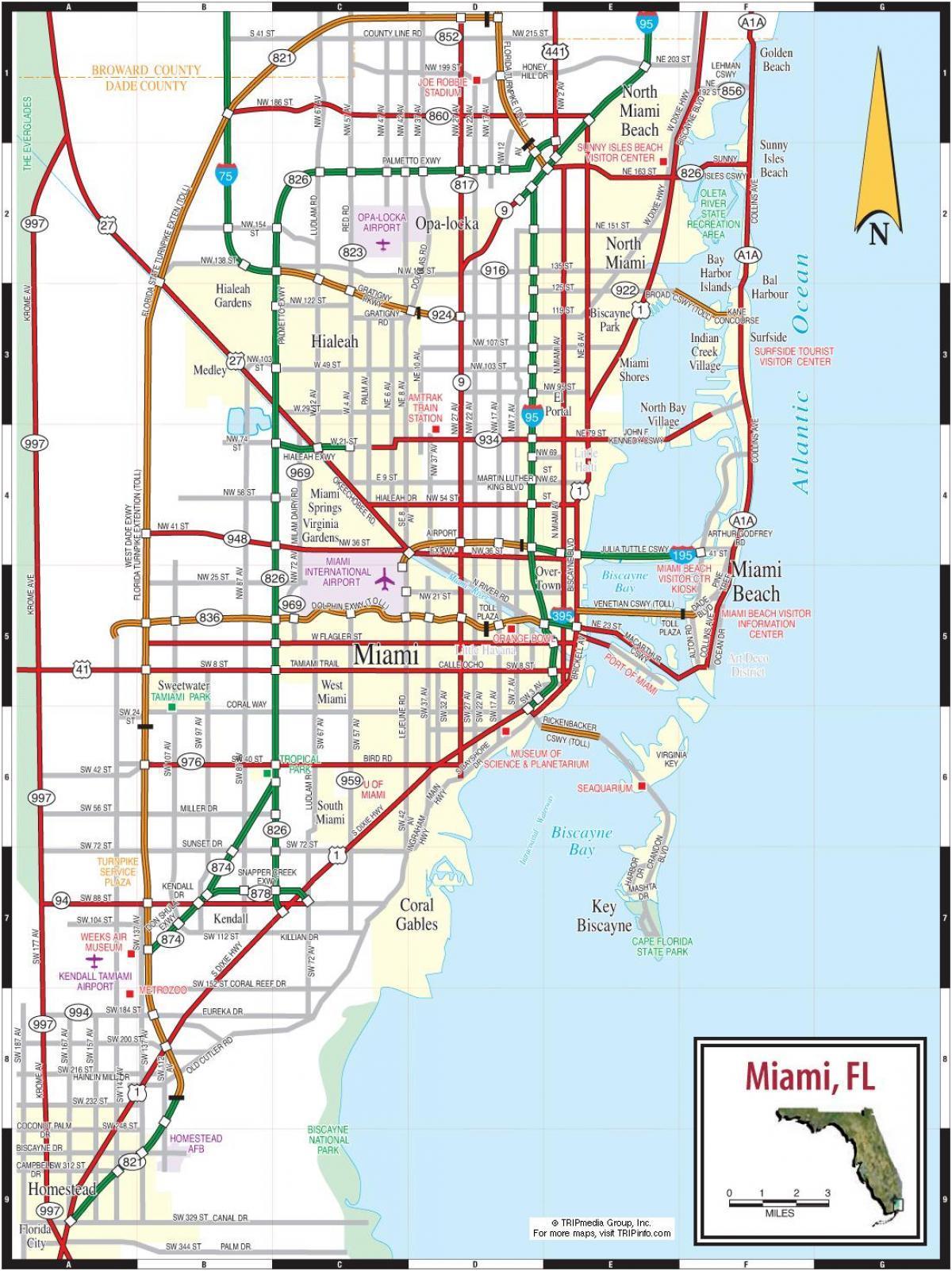 miami toll roads map Miami Toll Roads Map Toll Roads In Miami Map Florida Usa miami toll roads map