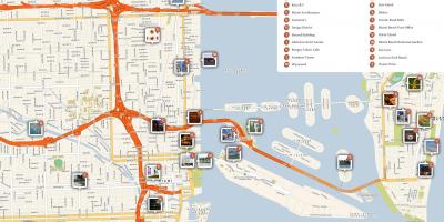 Miami tourist attractions map
