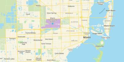 Map of Miami FL