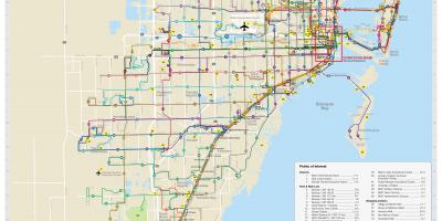 Miami public transit map