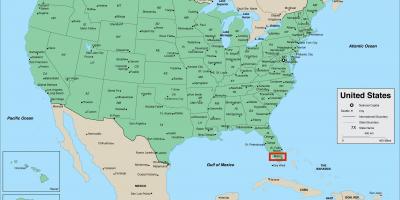 Miami on USA map
